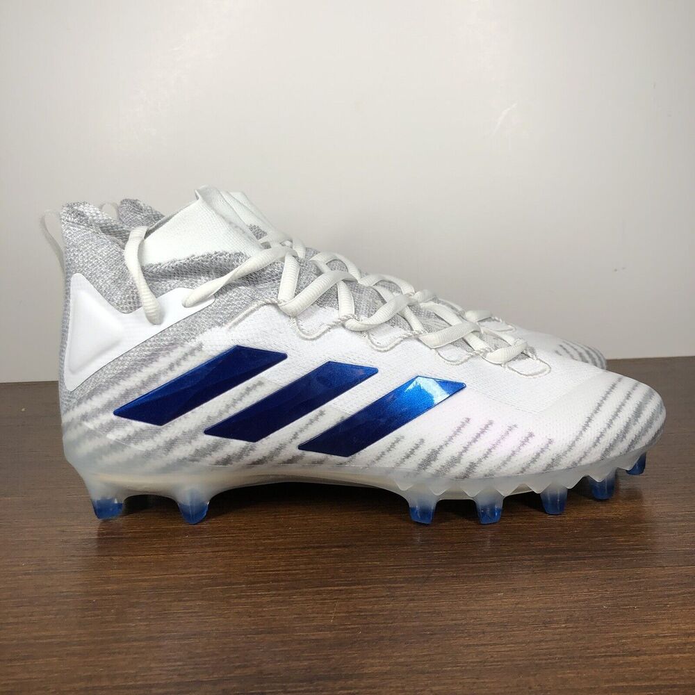 Adidas Freak Ultra 20 Primeknit Boost Football Cleats White Blue Mens 12.5